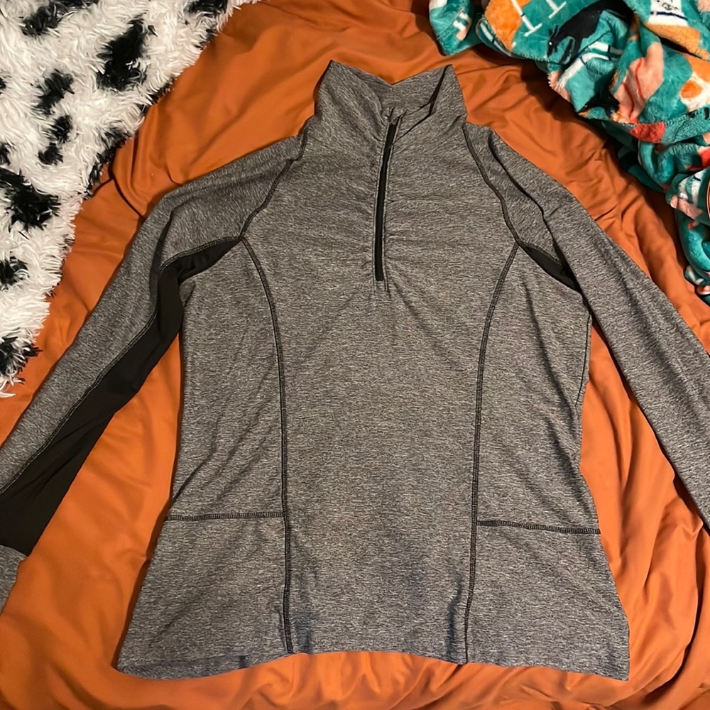 black and grey, athletic material
